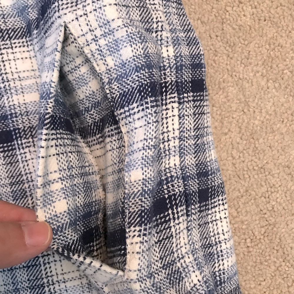 Tommy Bahama Heavyweight Flannel Shirt Mens Size XXL Plaid Blue White Cotton - Picture 11 of 14